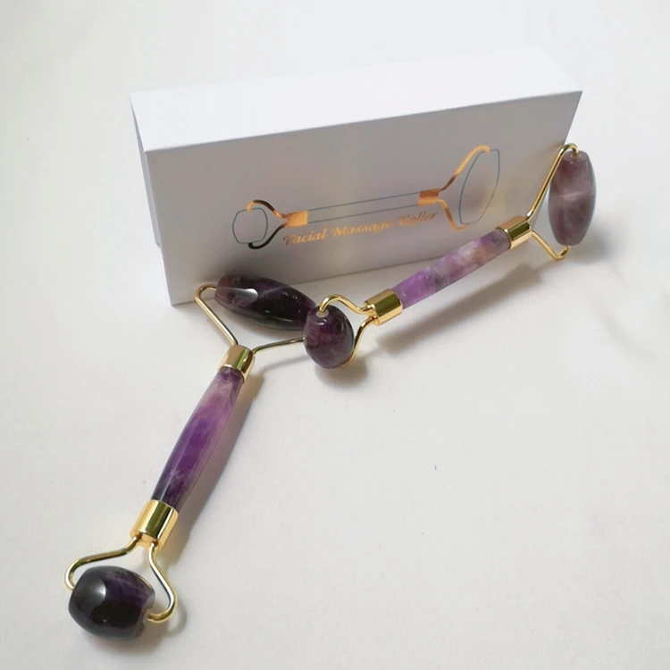 

Best quality and low price germanium face roller crystal handheld amethyst massage jade facial