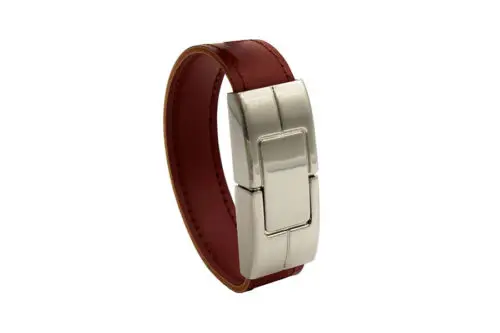 Real Capacity Leather Bracelets USB Flash Drive 8GB Leather Pen Drive - ANKUX.COM