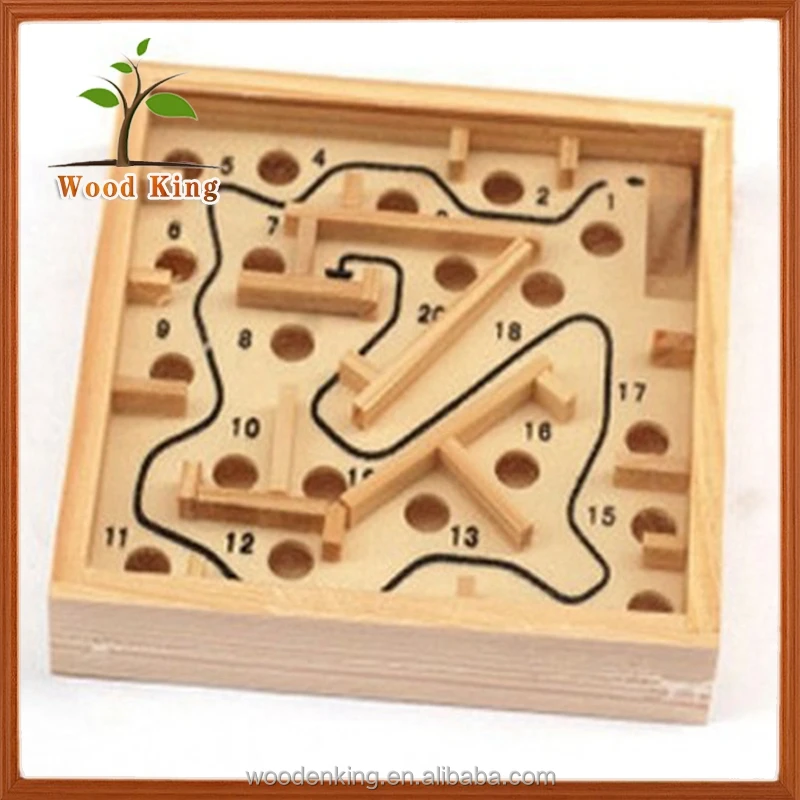 wooden toy maze