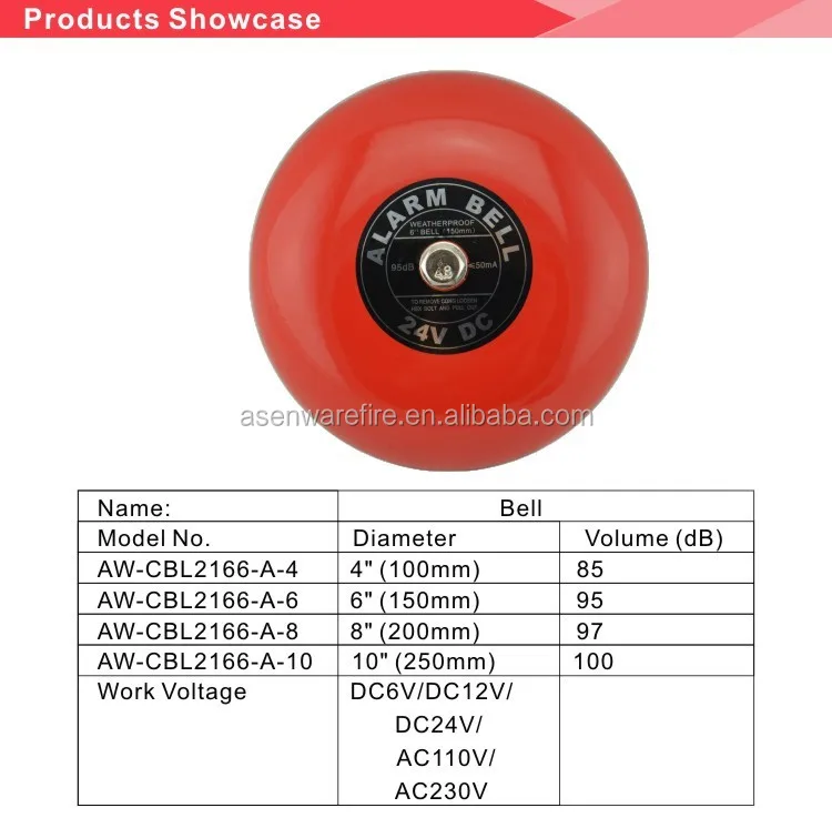ASENWARE Conventional Fire Alarm Bell 6