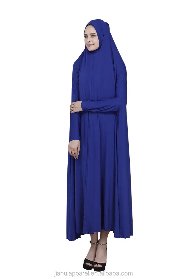Solid Color Muslim Women Overhead Jilbab Plain Hijab Abaya 2019 Khimar ...
