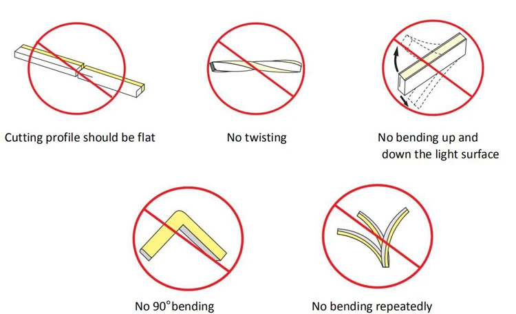 24V 6x12 mm smd2835 120leds/m mini side view silicone flex strip led neon light for decoration