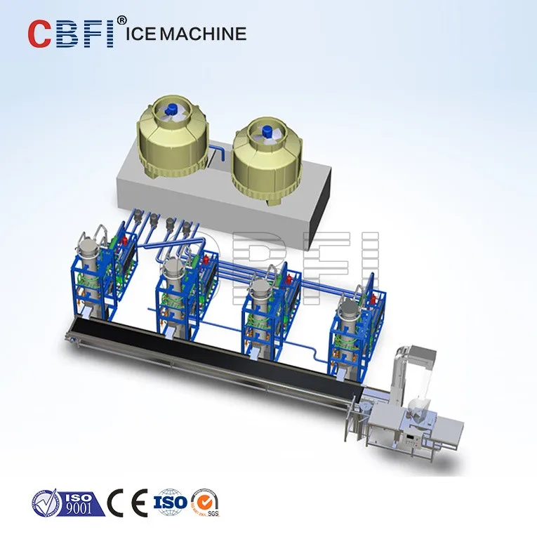 commercial tube ice making machine in bars for drinking