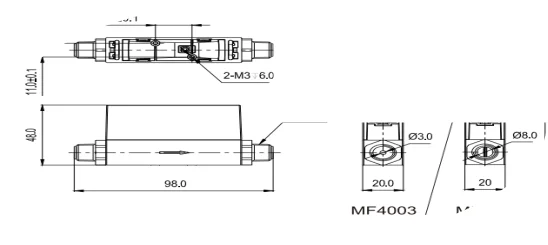 Analog small gas mass flowmeter price