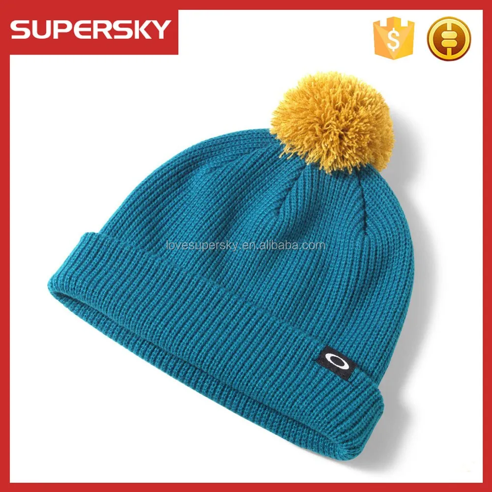 Sport Knit Mens Pom Beanie Winter Wooly Hat Buy Winter Hats With Pom