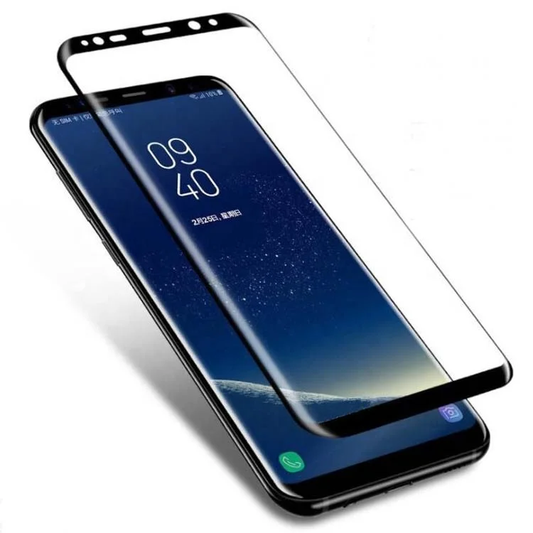 

3D Full Glue Curved full cover best phone glass protector for samsung galaxy s9 glass film