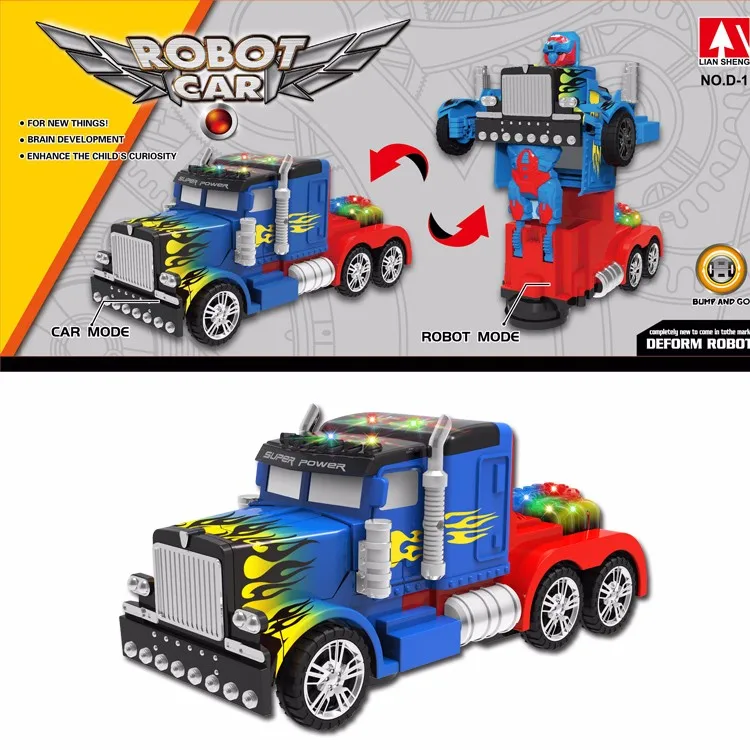Hot Sale Deformation Robot Cars Remote Control Toys for Kids Music Toy Transformed Robot Rc Car