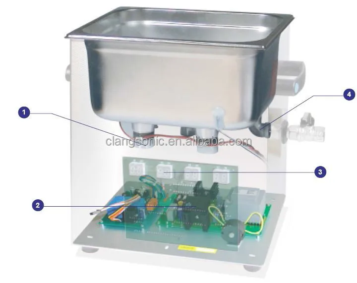 300w 28/40khz Clangsonic Ultrasonic Transducer Tank With Piezoelectric