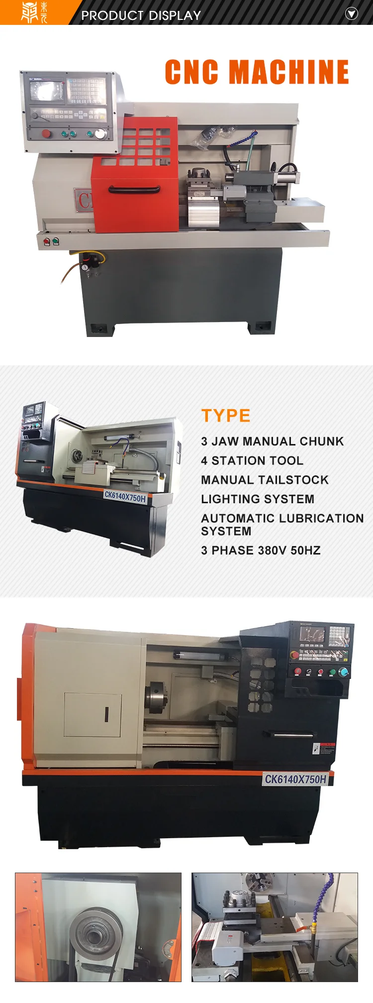 Mini desktop cnc programming lathe machine price
