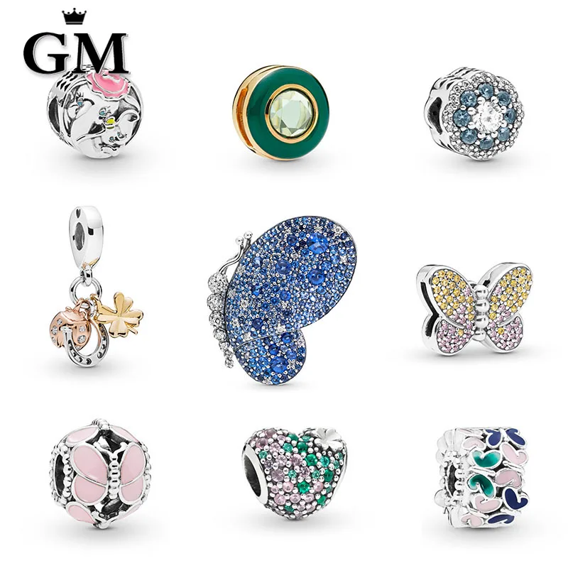 

GAOMEOYINSHI 100%925 silver 2019 summer latest set cubic zirconia multi-style beads wholesale manufacturers pandoras, N/a