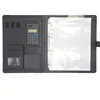 2018 Wholesale leather Manager folder writing case with calculator best selling products