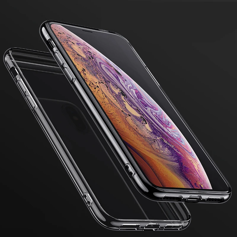 

For iphone 7 8 plus x case clear tpu transparent mobile back case cover, for iphone xr xs max silicone clear phone case tpu, Clear transparent