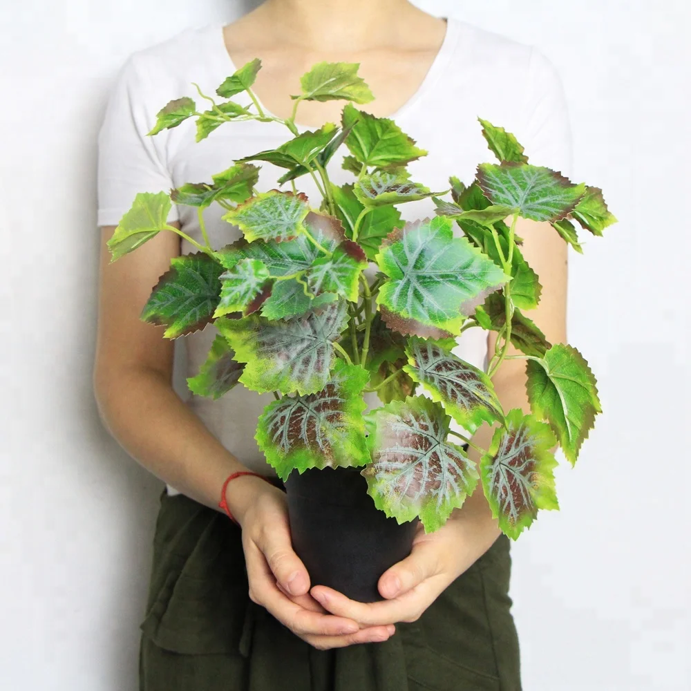 

25pcs/ctn Easy care small colours designs artificial plants with potted for home gift