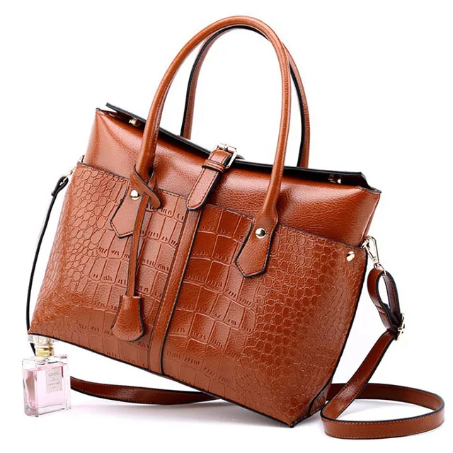 

Wholesale crocodile pu leather formal 2020 fashion handbags for woman
