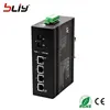 unmanaged industrial fiber optic tv remote antenna indoor switch with four 10/100Base-T(X) Ethernet RJ45 connector