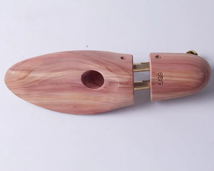 

Custom logo design High Quality custom adjustable Shoe Lasts and twin tubes wholesale red cedar wooden shoe tree for men, Natural