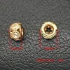 Gold Plated Czech Crystal Spacer Rondelle Europe Beads Charms Bracelet Finding