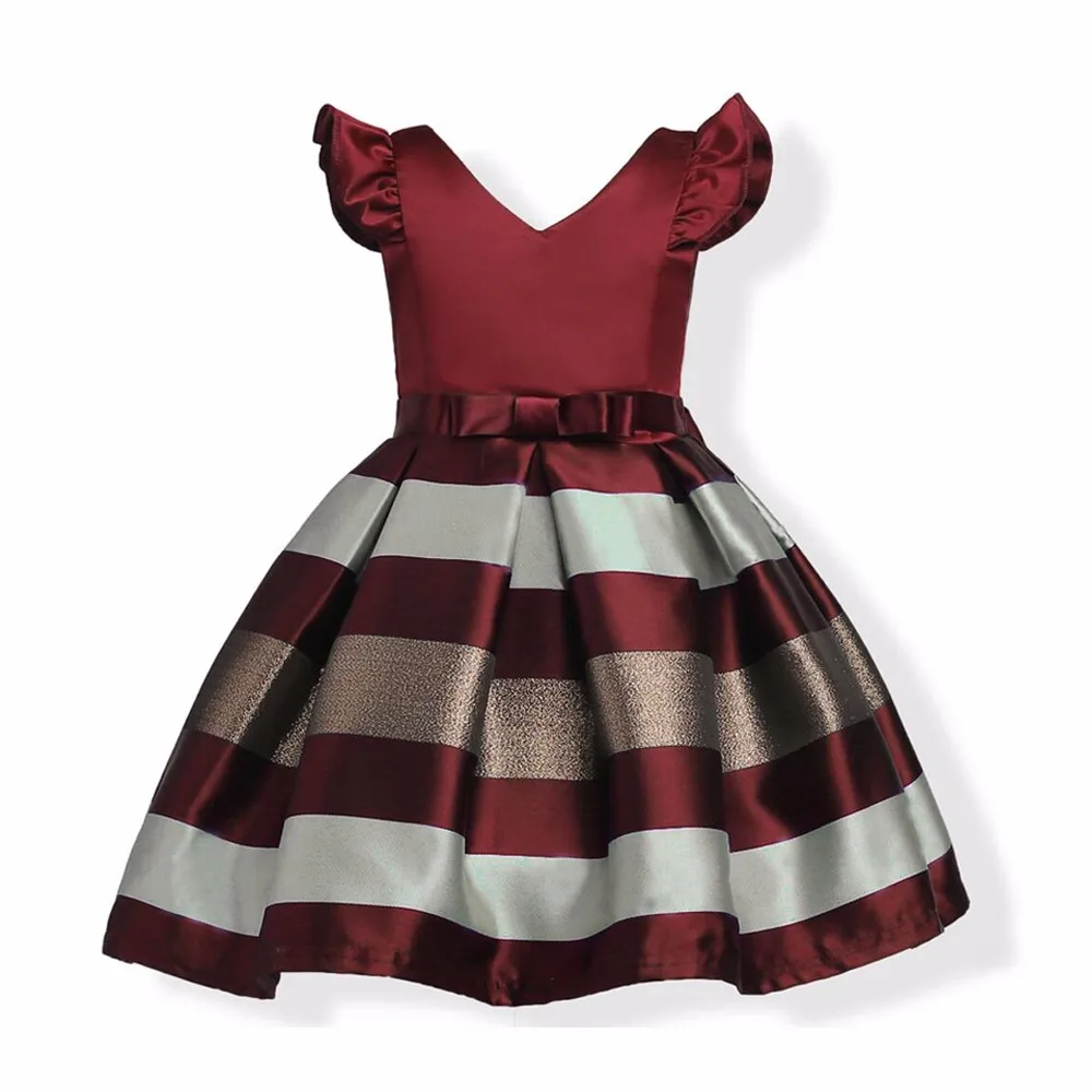 

Girl's Princess Party Costume Flower Girl Dress, Red;blue;pink