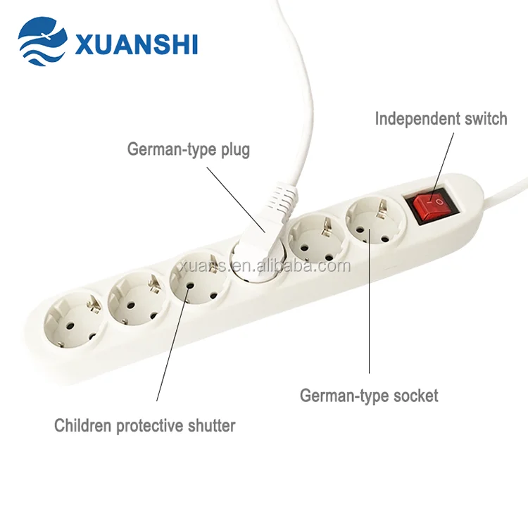 European 6 Way Universal Power Extension Board Buy Power Board,Power