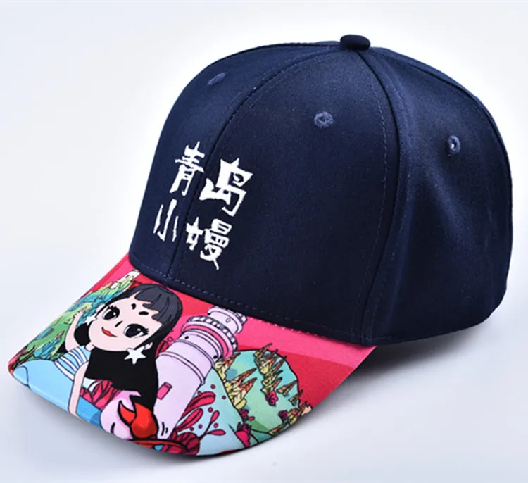 Digital Printing Curved Bill Kids Cartoon Cotton Sportl Cap Gorra