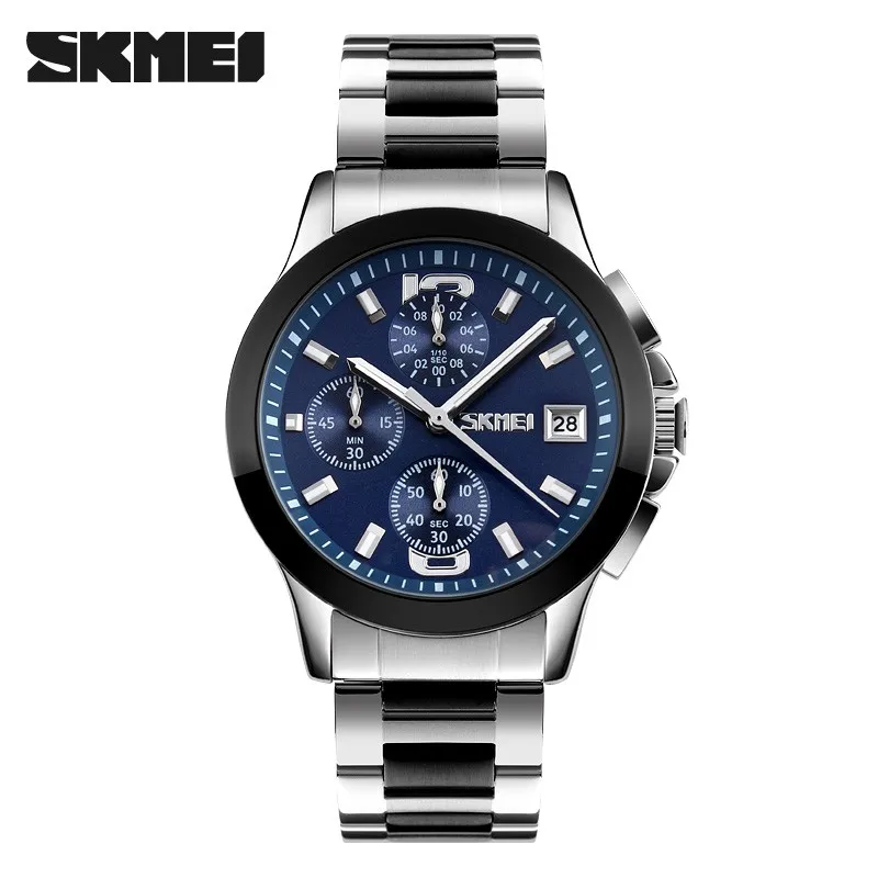 

SKMEI 9126 men business stopwatch 30m waterproof clock 2017 top mens quartz wristwatches casual relogio masculino casual watches