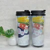 Best sale 20oz custom double wall magic Cup color change plastic Sublimation coffee mug with paper insert