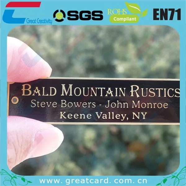 
Customized Brass Black Filled metal Furniture logo plate 