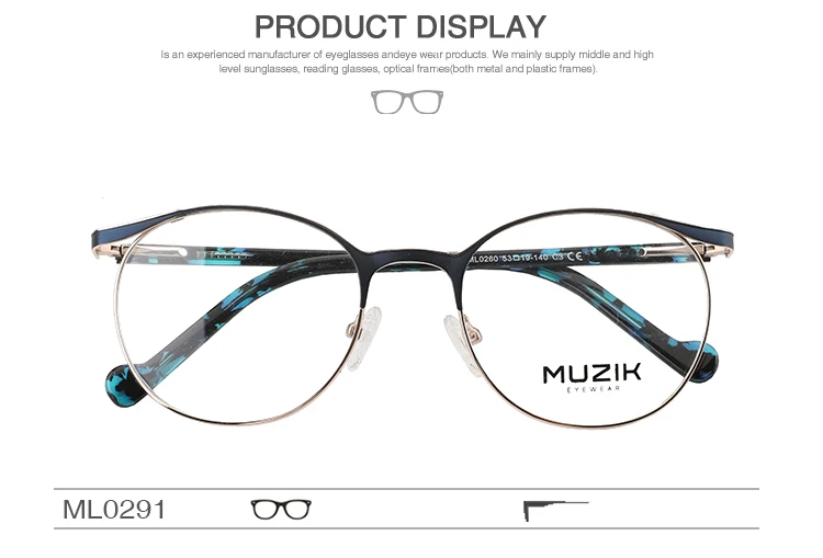 half plastic half metal glasses