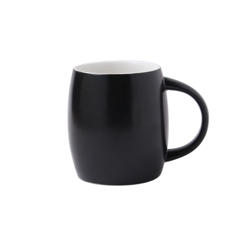 

no MOQ 1 pc matte black china ceramic porcelain mug cup milk cup coffee cup for export, As color page