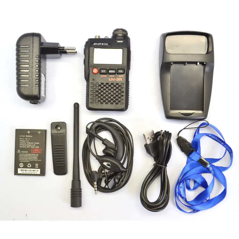 200 Mile Walkie Talkie Baofeng Uv-3r Baofeng Mini Uv-3r 2 Way Radio