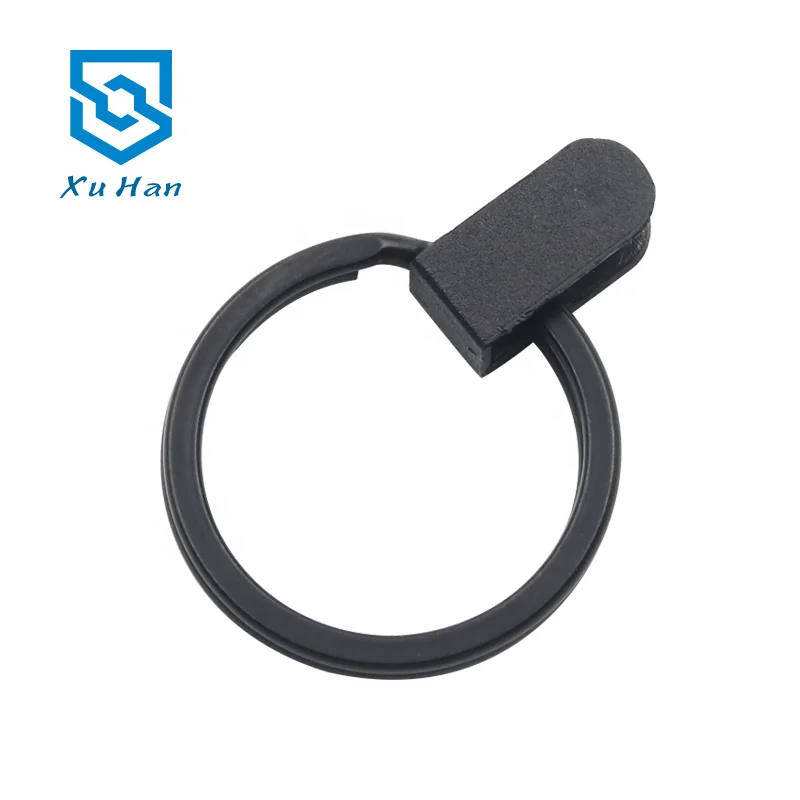 Factory Direct Sale With Black Plastic Holder Key Ring Pvc Clip Button