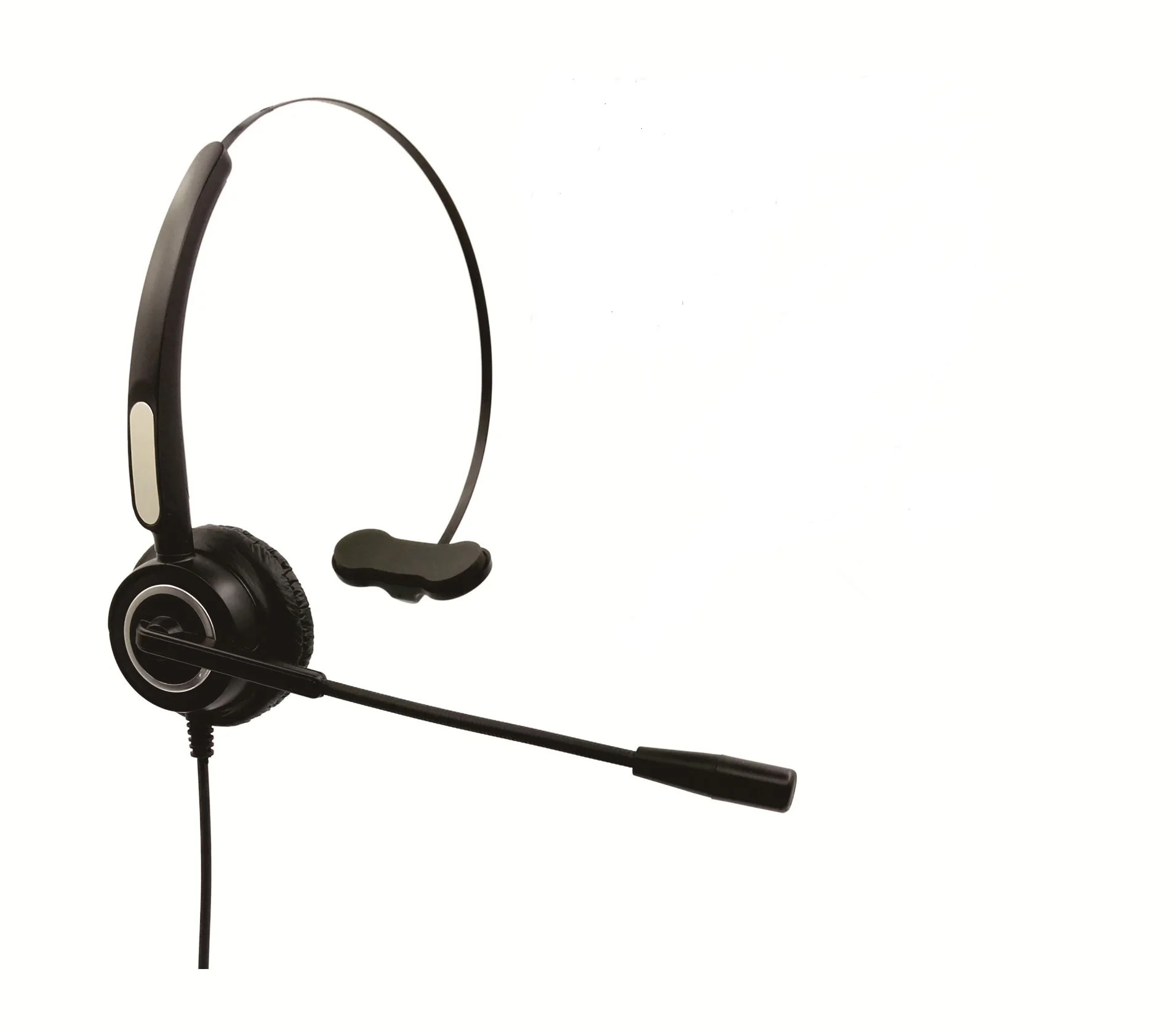 High Quality Noise Cancelling Monaural Call Center Headset With Rj11