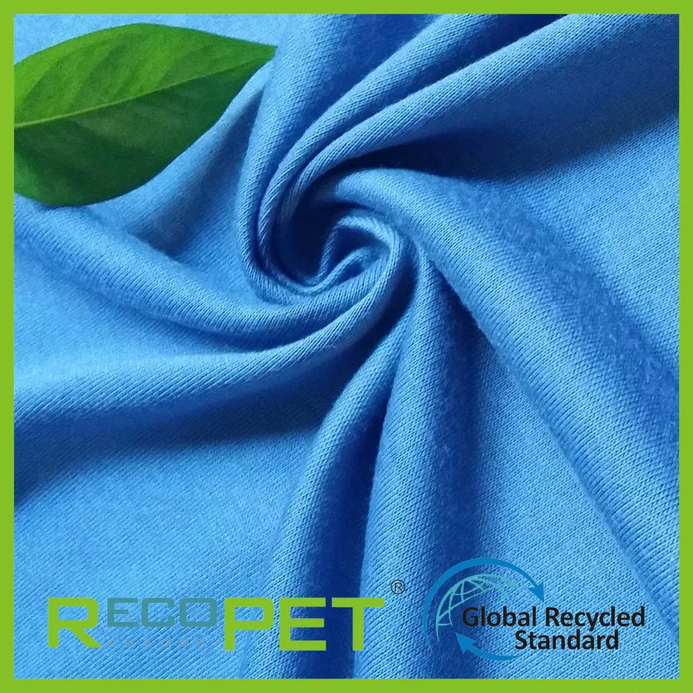 Rpet Recycled Polyester Staple Fiber Jersey Fabric - Buy Rpet Knitted ...