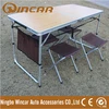 Foldable FOLD-UP picnic MDF camping table stools for BBQ