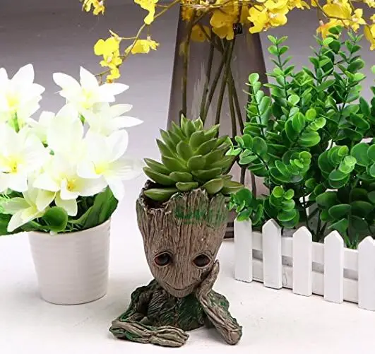 
Tree Man Model Toy Hand up Pen Flower Pot Guardians of the Galaxy 2 Action Figure Baby Groot Flowerpot 