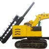 New product high efficiency hydraulic crawler screw drilling hole digging pole erection multifunction machine