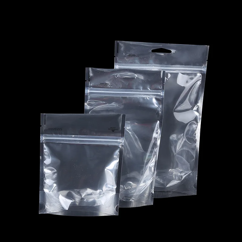 General bag clothing 180 micron bag plastic new 2018 new stand-up zipper sealed aluminum foil plastic bag 3
