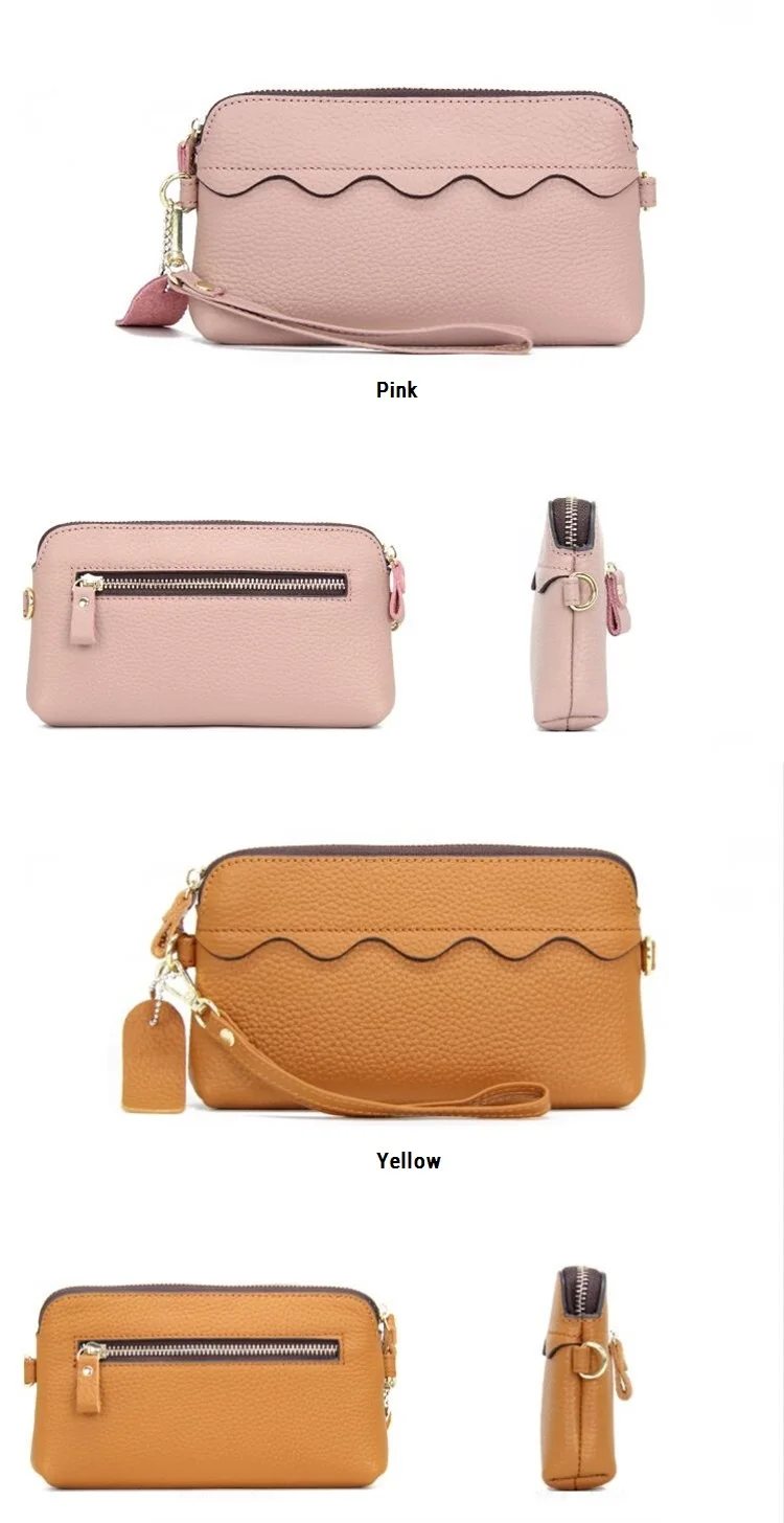 Eysee Women's Leather Clutch Wallet - Long & Short Style, Multi-Color, With Card Slots, Phone Pocket, Money Clips