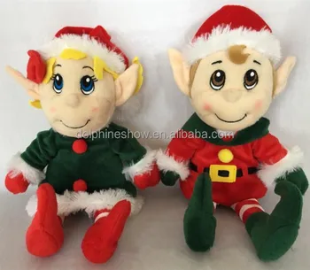 christmas elf stuffed toy