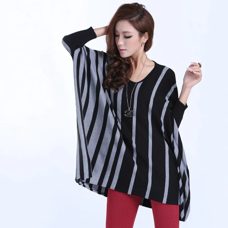 2016 New Autumn and font b winter b font fashion women s round neck irregular poncho