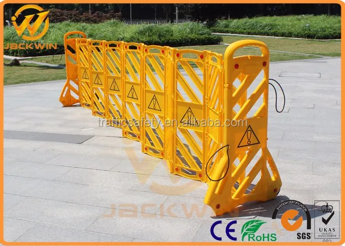 Yellow Plastic Portable Expandable Barrier For Safety Warning - Buy ...