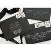 5X7inch regular black envelope,thicker cardboard envelope box,booklet wedding c5 envelope