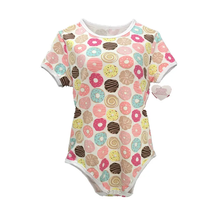 

cotton Adult onesie manufacture in China cheap adult baby romper wholesale