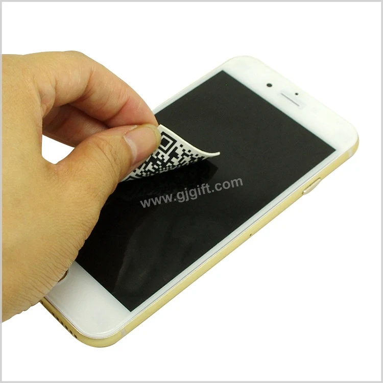 

Custom Sticker Soft Rubber Sticky Microfiber Cell Smartphone Mobile Phone Screen Cleaner, Any pantone