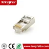 Right angle 8P8C RJ45 connector rj45 metal connector