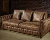 new model dark brown Germany chesterfield living room leather sofa