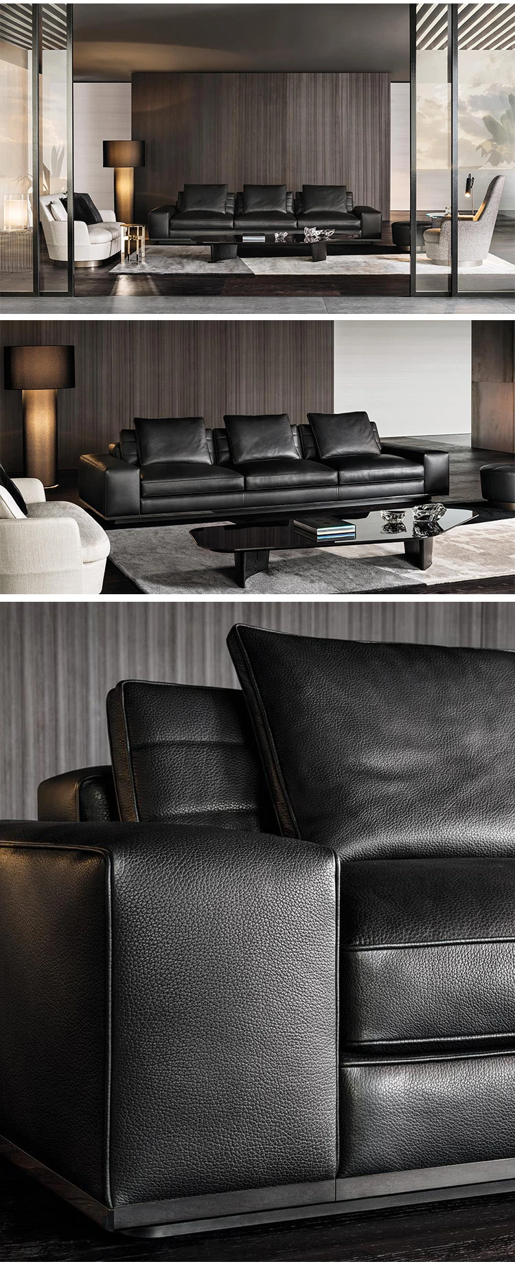 Large Size Sofas Living Room Office Lounge Sofas Set 7 Seater Sectional