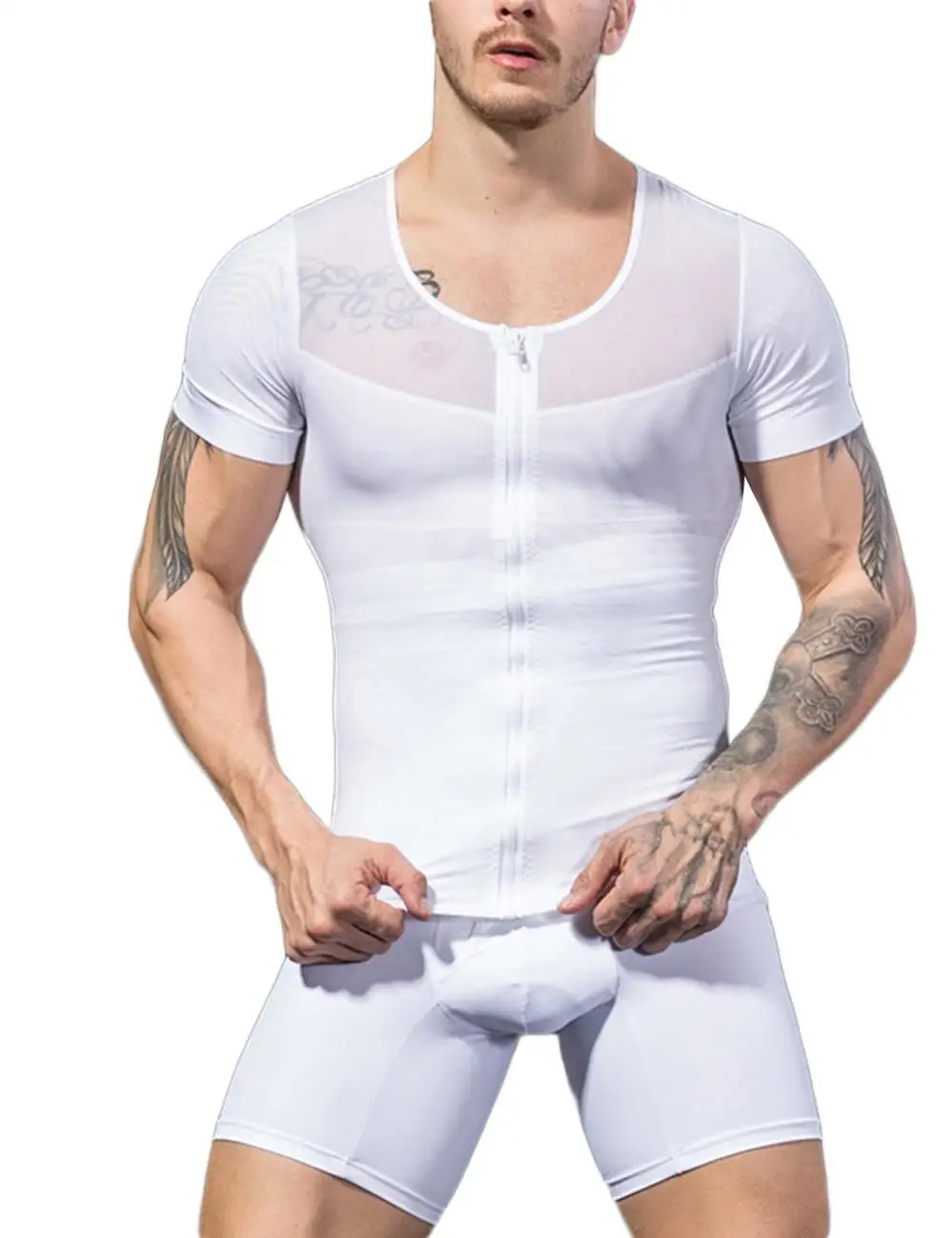
Wholesale High Quality New Nylon And Spandex Body Shaper For Men 