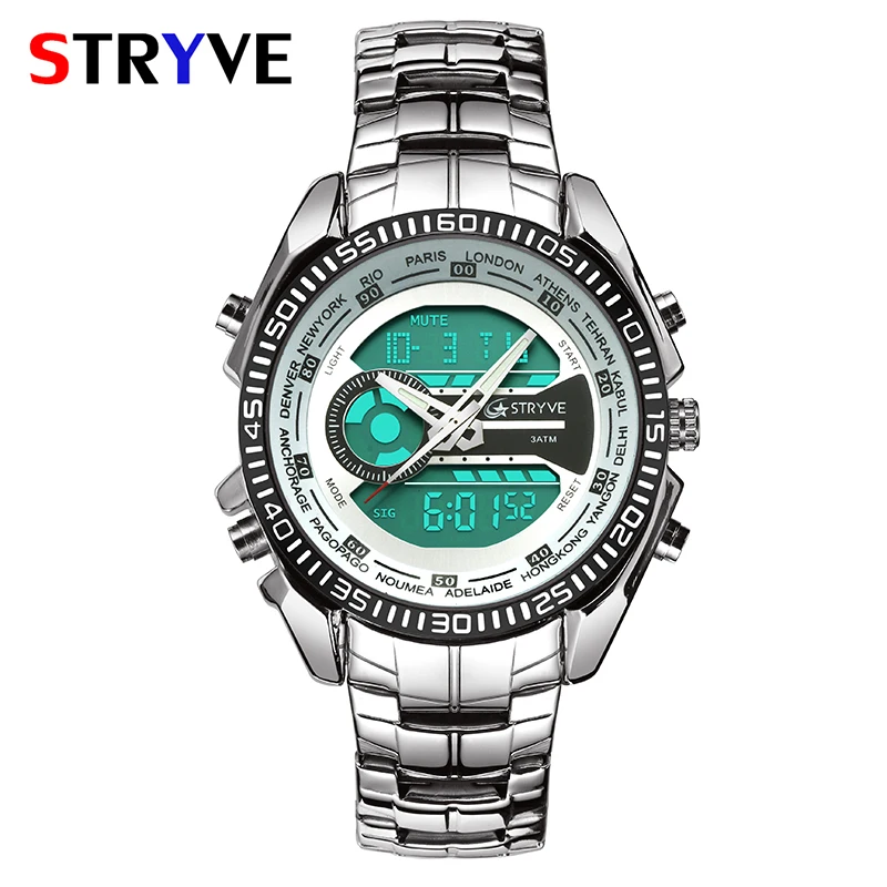 

STRYVE Top Brand Men's Waterproof Watch High Quality Digital Male Sport Wrist Watches Men's Sport Clock Relogio Masculino