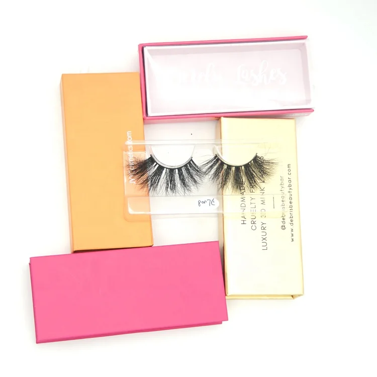 

2019 25 mm 3d mink eyelash cosmetics vendors with private label package